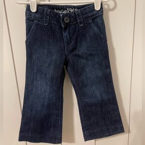 Baby Girl Pants - Baby Gap - Vintage Look - Wide Leg Flare Dark Denim - …